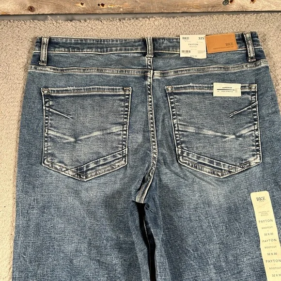 BKE Buckle Payton Jeans Womens 32s 32x30 Mid Rise Bootcut Universal Fit NWT - Picture 10 of 10